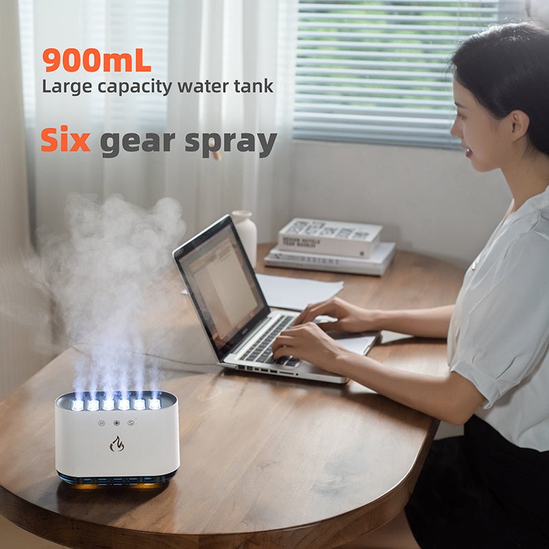 Dynamic Flame Humidifier (USB Smart Ultrasonic)