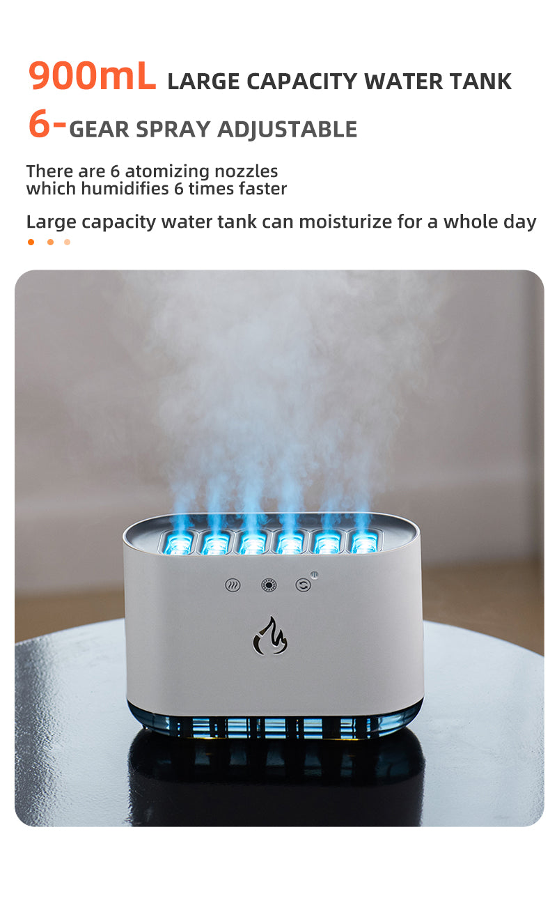 Dynamic Flame Humidifier (USB Smart Ultrasonic)