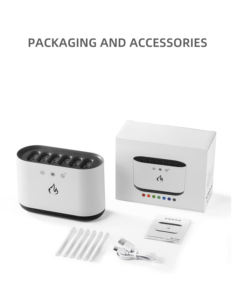 Dynamic Flame Humidifier (USB Smart Ultrasonic)